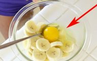 Hun rører sammen egg og bananer, og jeg tenkte: «Hæ?!» Men resultatet ble uslåelig lekkert. Hun rører sammen egg og bananer, og jeg tenkte: «Hæ?!» Men resultatet ble uslåelig lekkert.